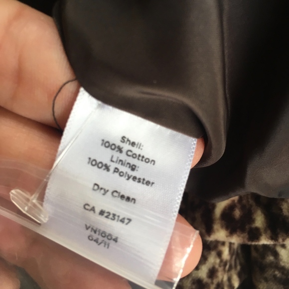 Talbots animal print jacket coat 4 - Picture 4 of 8